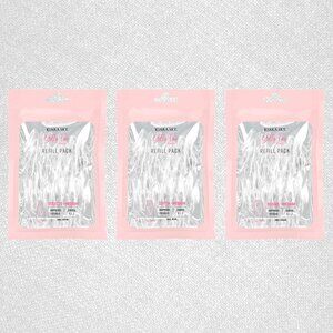 (NEW) Kiara Sky Gelly Tips Refill Packs x 9: Stiletto M, Coffin M, Square M